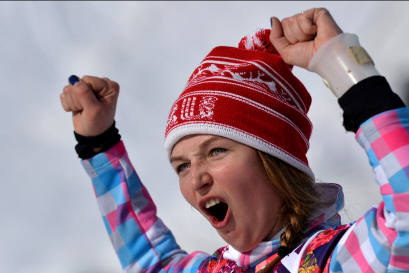 22 Сноубордистка Алена 
Заварзина - бронзовый призер в параллельном гиганстком слаломе.