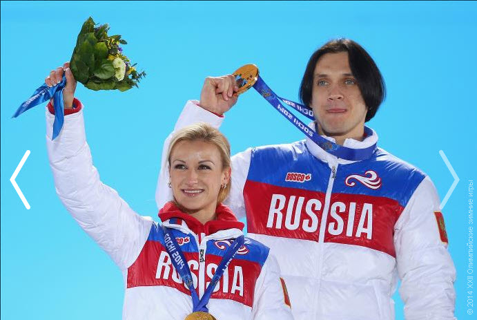 8 Второе 
российское золото Игр в Сочи Татьяна Волосожар и Максим Траньков стали 
чемпионами в парном катании.
